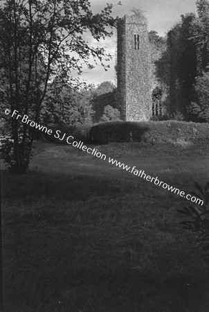 DUNSANY CASTLE FROM S.W. SHOWING MODERN BILLIARD ROOM ADDED ABOUT 1900